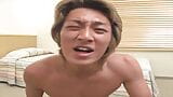 Young stupid Japanese jerks his cock on camera and cum gigantic snapshot 19