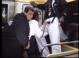 Coralie Jolie brunette fucking with two guys on a train snapshot 17