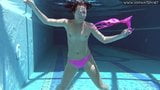 Jessica Lincoln hete tiener onder water snapshot 9