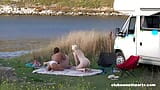 Teen lesbian outdoor yoga and sex snapshot 13