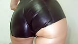 Serbian babe with hot ass in leather POV snapshot 1