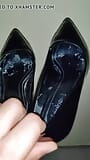 Hot 19 year old's black pumps borrowed for a few hours snapshot 3