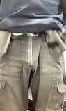 Tasked to show off his bulge at work snapshot 2