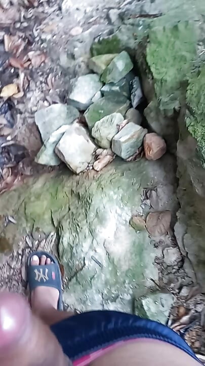 Masturbation outdoors