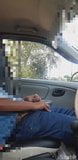 Public Dick Flash and Jerking Huge dick on a Car snapshot 7