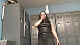 Big Tits Big Ass Hot and Tight Brunette Babe Kendra Star teaches a Big Cock Guy how to treat a Girl in Locker Room snapshot 1