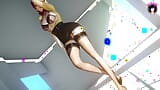 Толстая офисная азиатская дама танцует (3D хентай) snapshot 7