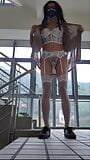 Betrapt in lingerie !! Exhibitionist met grote tieten Gina betrapt door lerares op school snapshot 11