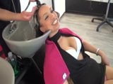 Carla fucked in an hair salon snapshot 2