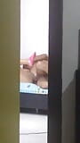 cheating wife got fucked by her bbc bro that was visiting and cuckold was watching and filming from the door snapshot 10