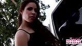 Lesbo nina strips off in tease by limo snapshot 8