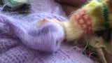 Fluffy wrijf mohair naar beneden snapshot 2