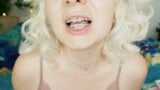 เฟติชจัดฟัน: วิดีโอ asmr ของการกิน mukbang snapshot 1