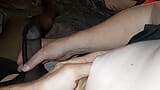 Dessous-liebhaber - sexy samstagmorgen mit CS teil 1 - nylonschwanz-handjob mit nippelspiel snapshot 8