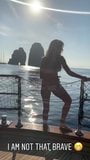 Heidi Klum op een boot snapshot 5