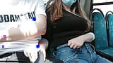 I touch the dick of an unknown man on the bus. IN PUBLIC snapshot 13