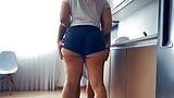 My Fat Ass Latina Made & Stepmom Wearing A Thong On The kitchen snapshot 2