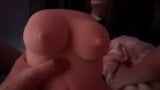 Fucking my love doll Sofia with sperm in condom snapshot 1