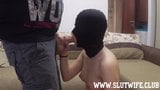 Masked slut gags hard on a dick for this deepthroat training snapshot 3