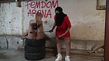 Egyptian Arab Mistress Caning British Business Man (BDSM CFNM) snapshot 3