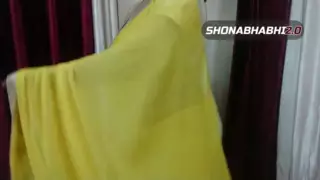My Sexy Chubby Shonabhabhi Wearing Satin Blouse and Saree: BBW BBW ...