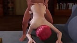 Une rousse sexy se fait baiser en levrette sur le canapé - clip porno 3D snapshot 8