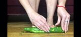 Toenails scratching cucumber snapshot 10