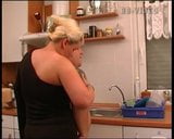 stocky beefy german chub fucks his wife at kitchen snapshot 2