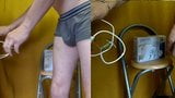 electrostim cum on 1min50 with TENS-EMS box inside cock snapshot 2