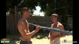 Sexy gays fuck and cum outdoors snapshot 2