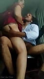 Indian Shop Maid Cheating Sex with Owner on Chair snapshot 8