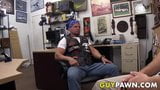 Straight biker rides cock for cash in the pawnshop snapshot 3