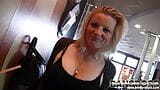 Novia rubia bella come mi semen 2x en la tienda de hamburguesas y el vestuario snapshot 2