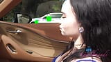 Inocente e pequena Selina Imai saindo em uma viagem dando impressionante roadhead snapshot 13