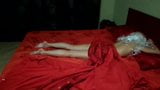 Naked Karina in bed, no clothes in a wig snapshot 7