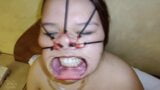 She loves the cock and balls on her bondage face snapshot 14