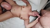 Sürtük evli kadın Becky Tailor'in kullanılmış amcığı sikiliyor ve çifte dölleniyor snapshot 4