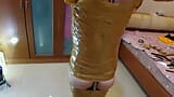 Sissy bdsm avvolto con nastro adesivo snapshot 7