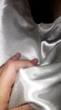 Masturbating Wearing Satin Silk Slip snapshot 2