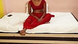 Hot Bhabhi in a Red Saari Fucked in Different Style snapshot 3