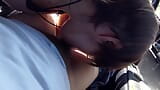 Mature Couple Cum Swallowing Without Deep Blowjob in the Daytime Parking Lot snapshot 10