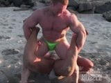 Beach muscle hunk fags snapshot 6