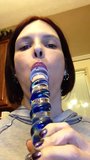 Long Tongue  Glass Dildo snapshot 8