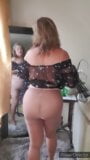 팬티 스타킹, 털이 무성한 보지, 후장, 음란한 미시 뚱뚱한 라틴계 여자 snapshot 2