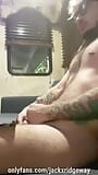 Tattooed Twink Jerks Off On The Couch and CUMS A Big Load snapshot 2