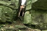 Rainy day nude rock climbing with Marcia Fannie snapshot 10