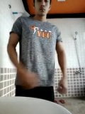 cute asian stud gets naked in shower (1'20'') snapshot 2