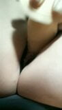 Trinitybr in abito grigio e gioca con un dildo snapshot 4