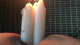 2 Candles not enough - 3 Candles --more wax and Burn snapshot 2