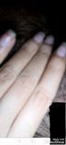 Desi Hot Girlfriend fingering her hairy creamy pussy snapshot 15